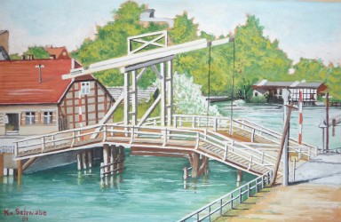 Die Hastbrücke in Zehdenick (1951)