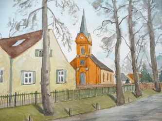 Die Rangsdorfer Kirche im November (2010)