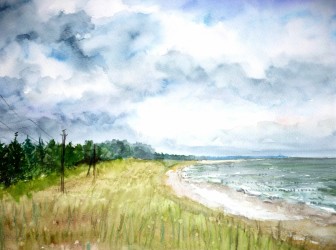 Die Ostsee bei Zingst (1989)