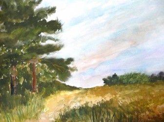 Waldweg in Ufernähe (1989)