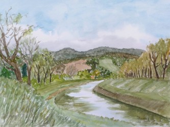 Landschaft bei Pieŝtan’y I (Slowakei) (2003)