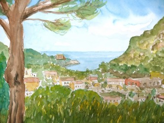 Blick von der Villa Arbusto auf die Negombo-Bucht (Ischia) (2006)